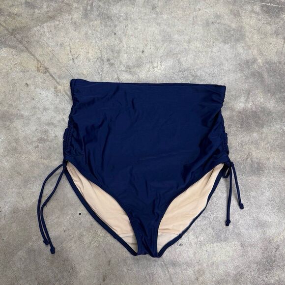 Swim by Cacique size 18 navy high waisted bikini bottoms - Picture 2 of 6